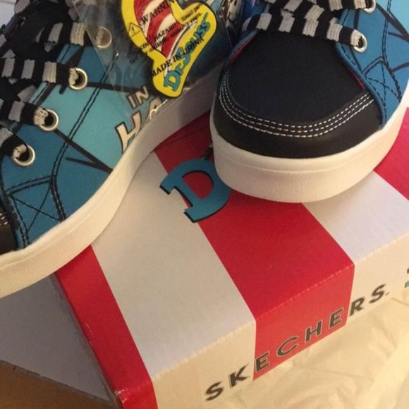 BRAND NEW youth boy girl Skechers dr Seuss world shoes size 1Y - Picture 7 of 10